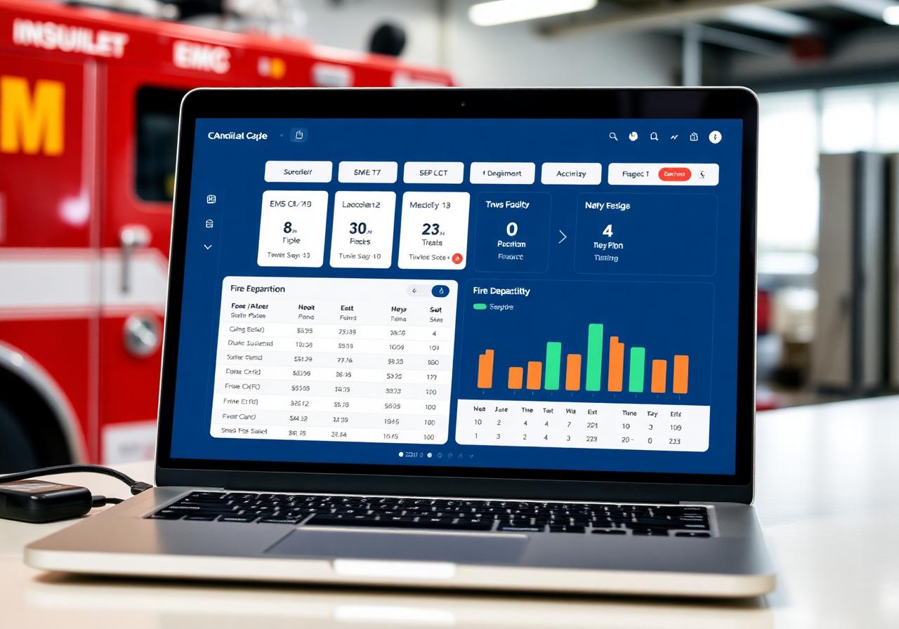 EMS and fire department operations dashboard